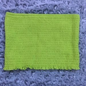SOLD ON DEPOP ❌Bright Green Bandeau/Tube Top💚